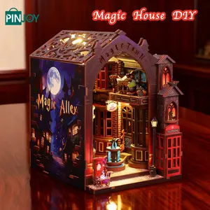 Magic House DIY 3D Model, DIY Building Model, Handmade Assembly Desktop Decoration, Festive Atmosphere Setup, Adult and Teen Stress Relief Entertainment Project
