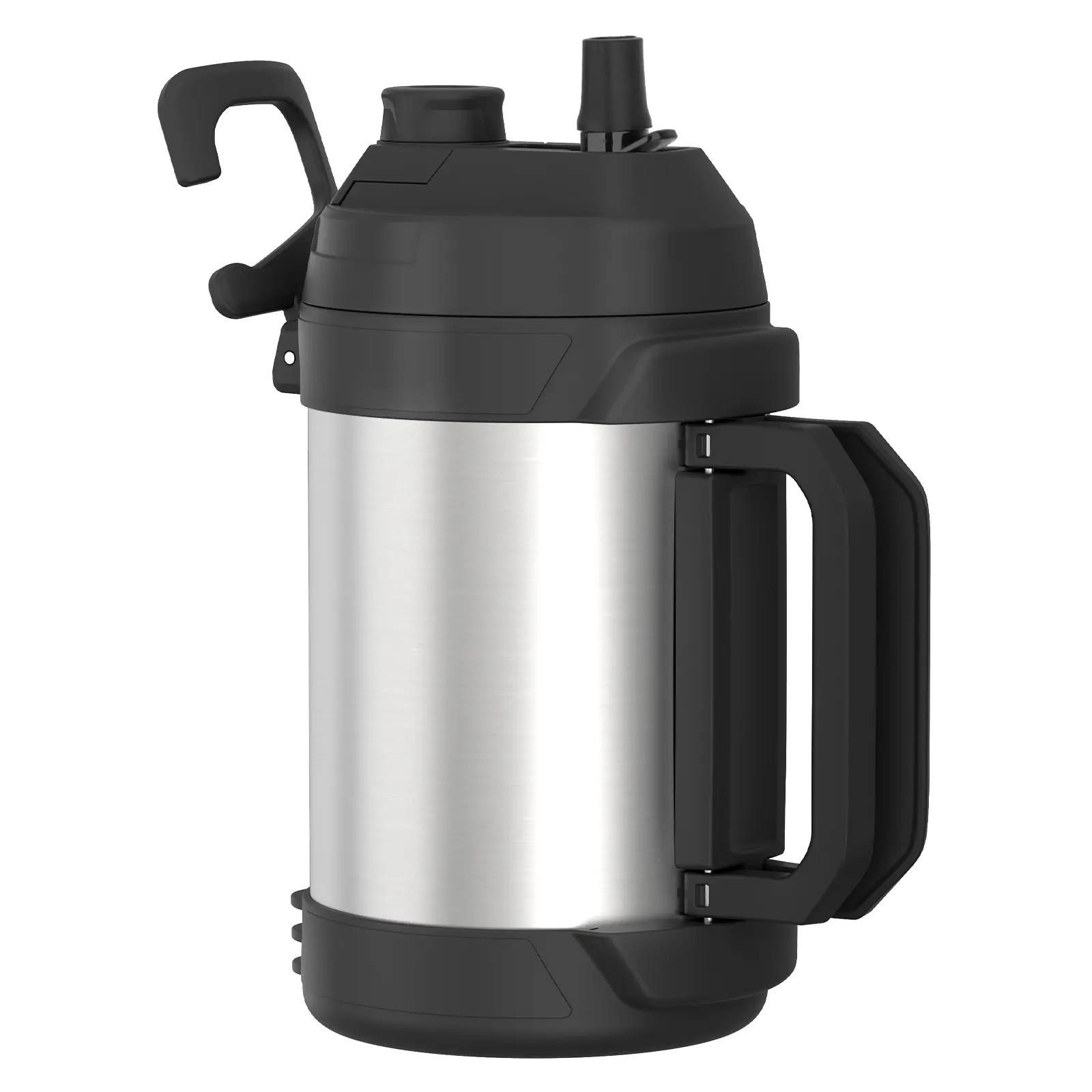 【Hydraful】Durable Insulated 128oz (2000ml+) Stainless Steel Gallon Vacuum Flask - Triple-Wall, Sweat-Resistant, Anti-Scalding, Classic, Explosion-Proof, Sporty Drinkware Gear, Keeps Cold up to 48 Hrs, for Gym, Hiking, Wash Before First Use