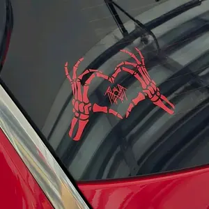 Sleep Token Skeletal Heart Hands Decal 6 Inch - choose a color, Simple Pattern, Ideal for Personalization, Car Accessory