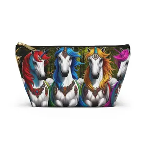 Unicorn Makeup Pouch, Cosmetic Bag, Accessory Case, Toiletry Pouch, Travel Organizer, Colorful Pouch