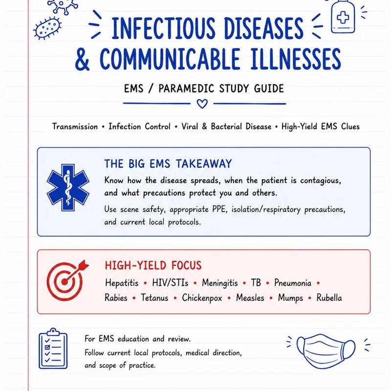 INFECTIOUS DISEASE Study Guide for EMTs PARAMEDIC students