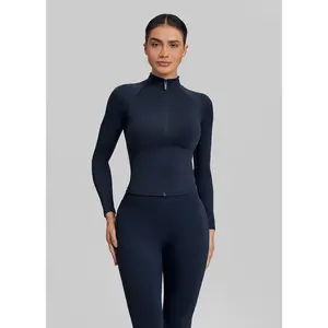 Ultrasculpt Longline Full Zipper Seamless Breathable Warm Jacket | Gym Girl Collection | Womenswear, Casual