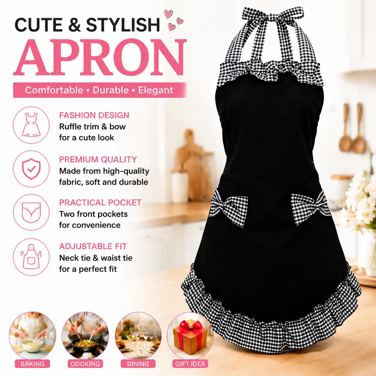 retro apron - TikTok Shop