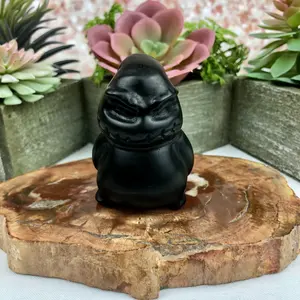 BLACK OBSIDIAN OOGIE BOOGIE CARVING
