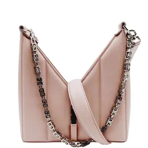 Pre-owned GIVENCHY Leather Shoulder Bags Mini Cut Out Shoulder Bag Pink
