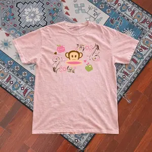 Paul Frank Graphic Baby Tee Shirt – Y2K Vintage Cartoon Aesthetic Top1