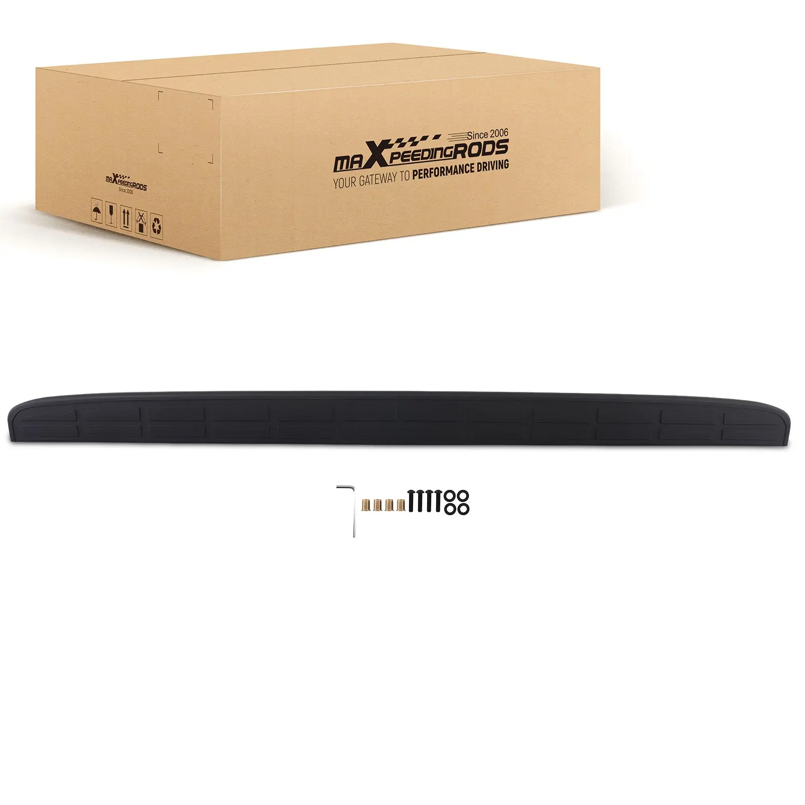 Rear Tailgate Cover compatible For Silverado/Sierra 1999-2007 Black PP GM1909101