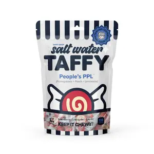 Taffy Shop, People's PPL Salt Water Taffy - Pomegranate Peach Lemonade Soft, Sweet & Chewy Candy