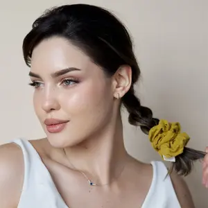 Soft Linen Scrunchie