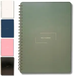 Merely Home | Daily Planner Undated | Durable & Sleek | 8.25" x 11.75" | To Do List Notebook for Work | Simple Design | Planner and Notebook in One homeschool supply