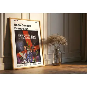 Neon Genesis Evangelion Poster: Vintage Anime Manga Art Print