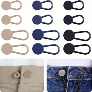 Silicone Button, 12pcs No Sew Instant Extender Button for Men and Women, Pants Waist Extension Button for Jeans Pants Collar