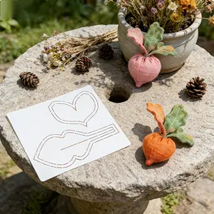 Radish Root Patchwork Sewing Template - PVC washable fabric drawing board, radish shape is suitable for quilting, DIY handicraft, plate making, washable drawing tool for beginners and professionals, color, height 5.51 inches