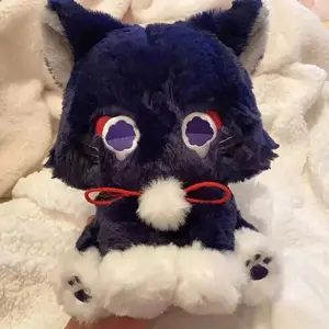 23cm Anime Scaramouche Cat Cute Plush Doll Genshin Impact Wanderer Pet Cosplay Stuffed Pillow Toy Birthday Gift