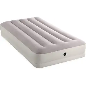 Dura-Beam Standard Prestige Mid-Rise Air Mattress: Fiber-Tech – Twin Size – Quickfill USB Air Pump