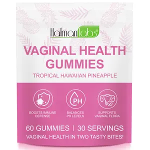 【live】Hatmanlabs Vaginal Health Gummies – Tropical Pineapple Flavor | Supports pH Balance & Feminine Wellness | 1 Billion CFU Probiotics | Vegan, Gluten-Free, 60 Gummies (30 Servings) women's  probiotics feminine gummies Supplement Vitamin
