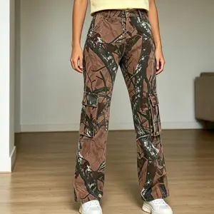 Women's Camo Loose-Fit Jogger Pants