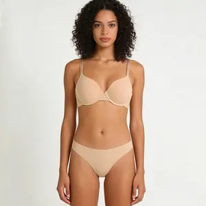 BRAS seamless underwear women's thickened small chest gathered disc chest expanded large smooth bra set