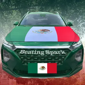Patriotic Mexico Flag Car Hood Cover 4×5 Ft,Mexico National Day- High Quality Sublimation Printed Car Hood Flag, Engine Flag,Vehicle,Decoration Universal Car Sticker Decals For Truck