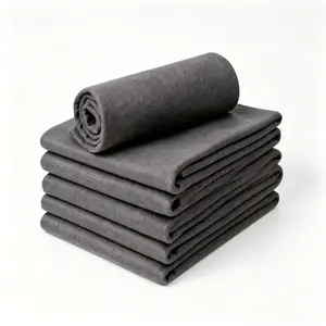 10-Pack Extra Thick Magic Streak-Free Reusable Absorbent Cleaning Rags, Dark Grey Felt Cloths for Household, Auto Cleaning Kitchen Window microfiber