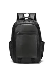 MYMODAGLAM PU Leather Backpack for Men & Women - Work & College Backpack with Laptop Compartment