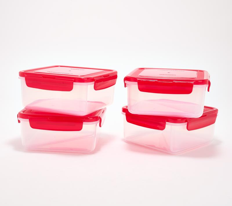 LocknLock Set of 2 Sandwich Squares w/ Insert Trays