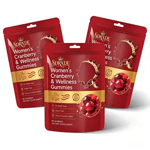 3-Pack Probiotics for Women SDRXDE Cranberry Health Gummies | Sugar-Free & Gluten-Free | Premium Cranberry Extract + D-Mannose + Vitamin C Complex. Boost Immunity - Premium Formula, Advanced Complex Formula, Cranberry Flavor, Urinary Tract supplement maca