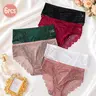 Women's 6-Piece High Waist Lace Floral Cotton Briefs Set - Seamless, Soft, Breathable, Stretchy, Durable Lady's Bridal Basic Underwear, Secure Fit, S-XL, Everyday, Halloween Use