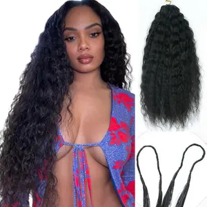 Wet and Wavy Super Wave Knotless Pre-Separated Feather Crochet Hair Extensions Human Hair Water Wave Crochet Hair Machine Made Feather Human Hair Extension 22inch 120g bundles brazilian natural raw bulk human hair quick weave