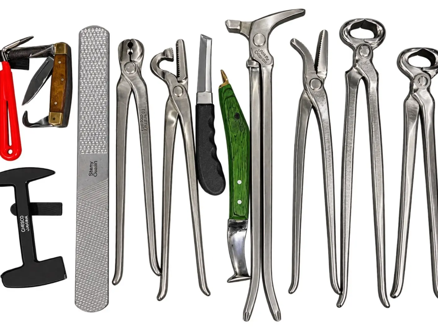13 items Heavy Duty Professional Horse Care Farrier Hoof Clincher Tool Kit
