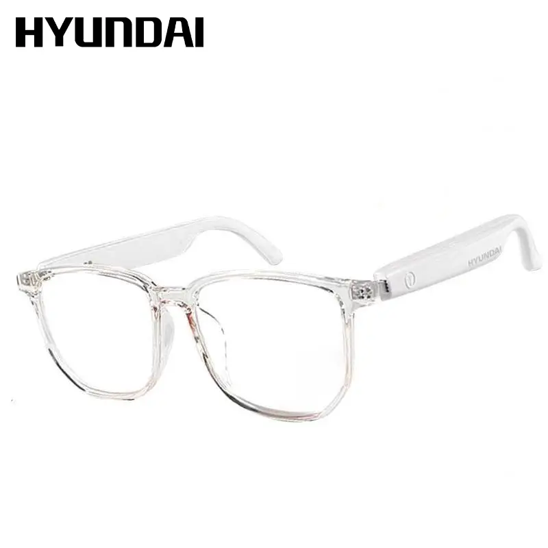 HYUNDAI C8 Pro Wearable Multifunctional Bluetooth Smart Glasses, Durable Anti-Blue Light Glasses with Earbud Headset for Music & Calls, Electronic Aud