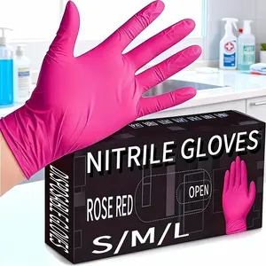 Deep Nitrile Disposable Gloves, Lightweight, Home Cleaning, Pet Care, Dyeing, Lead-Free Alcohol-Free, Multi-Functional Kitchen Gloves