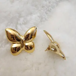 Stainless Steel Earrings Butterfly Design