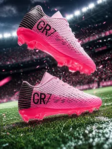 Soccer Cleats, Anti-Slip Artificial Grass Football Boots, Lightweight Breathable Training Match Shoes for Boys and Girls