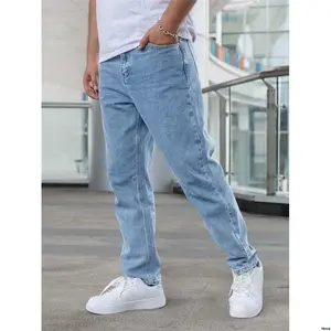 Men sPocketCasualStonewashedTaperedJeans