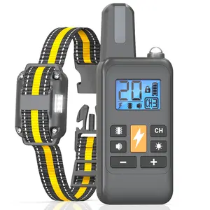 Electronic Dog Trainer, Barking Stopper, 3 Functions, Sound, Vibration, Shock, Remote Control, 2600 Feet Range, Ipx7 Rating