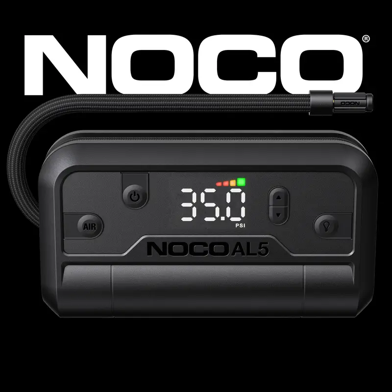 NOCO Air AL5: UltraFast Cordless Tire Inflator – Battery-Powered Air Compressor – 17 SLPM Airflow Inflates 0–40 PSI in 7 Minutes