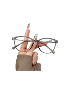 Narrow Frame Round Glasses, Fashionable Decorative Lightweight Eyewear, Elegant Cute Design, Suitable for Daily Wear and Work, Fits All Face Shapes, Round Frame Eyeglasses