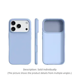 BASE MORE COVER ultra-thin liquid silicone iPhone case, Protection, soft edge wrapping, matte soft shell case, skin-like texture, suitable for Apple iPhone 17 Pro Max/16/15/14/13 Pro Max Plus