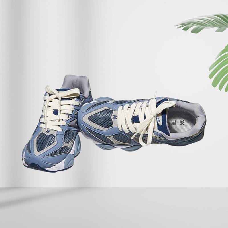 Hot Trend 2025 Unisex Chunky Running Sneakers Pink Mesh & Suede Athletic Shoes with Breathable Cushioning Anti-Slip Sole for Men Women