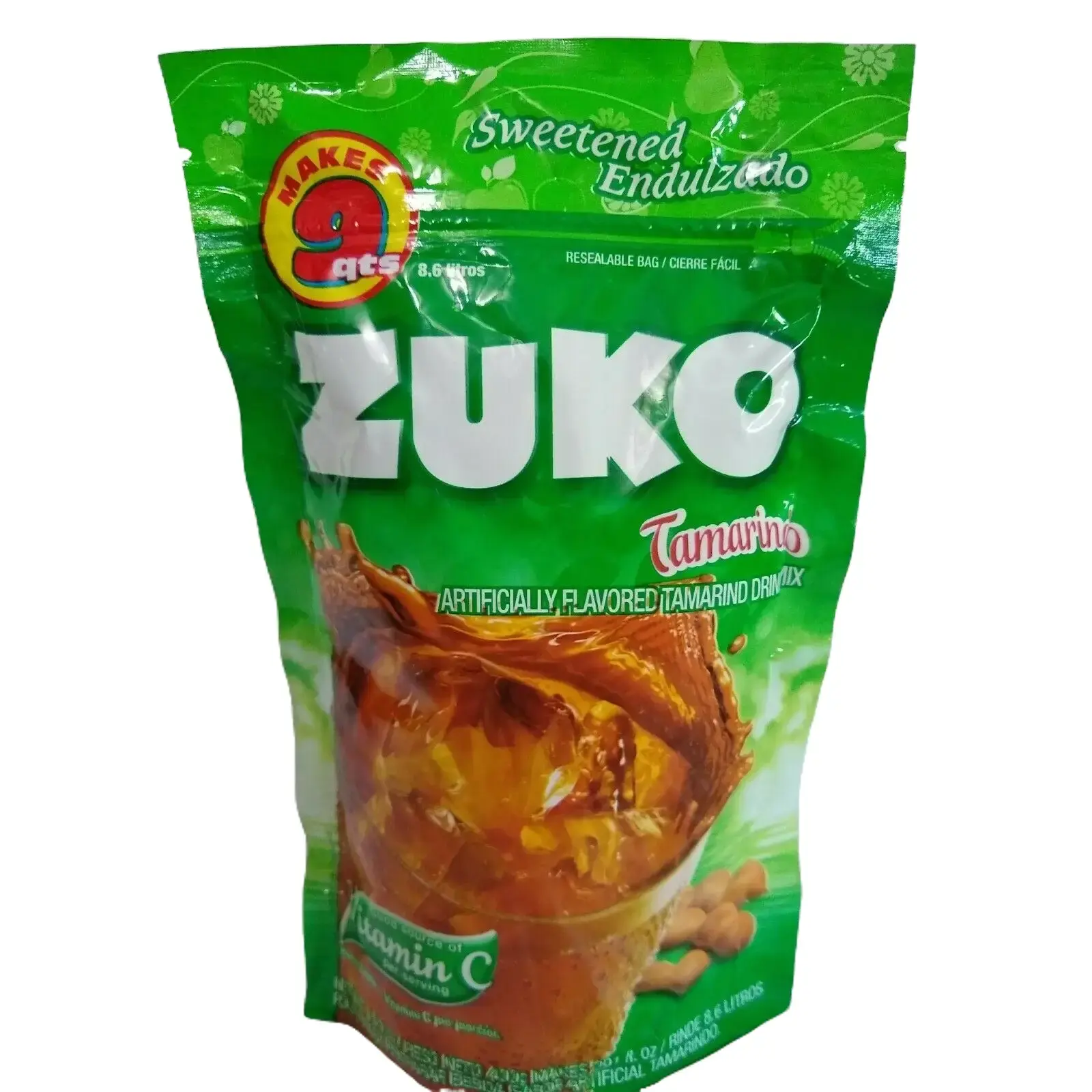 Zuko Aguas Frescas Tamarind (Tamarindo) Flavored Drink Mix 14.1 Ounce Package Beverage Mix