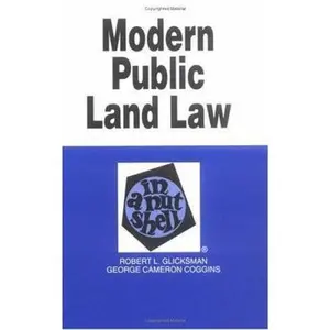 USED-Modern Public Land Law in a Nutshell by Robert L. Glicksman (Paperback)