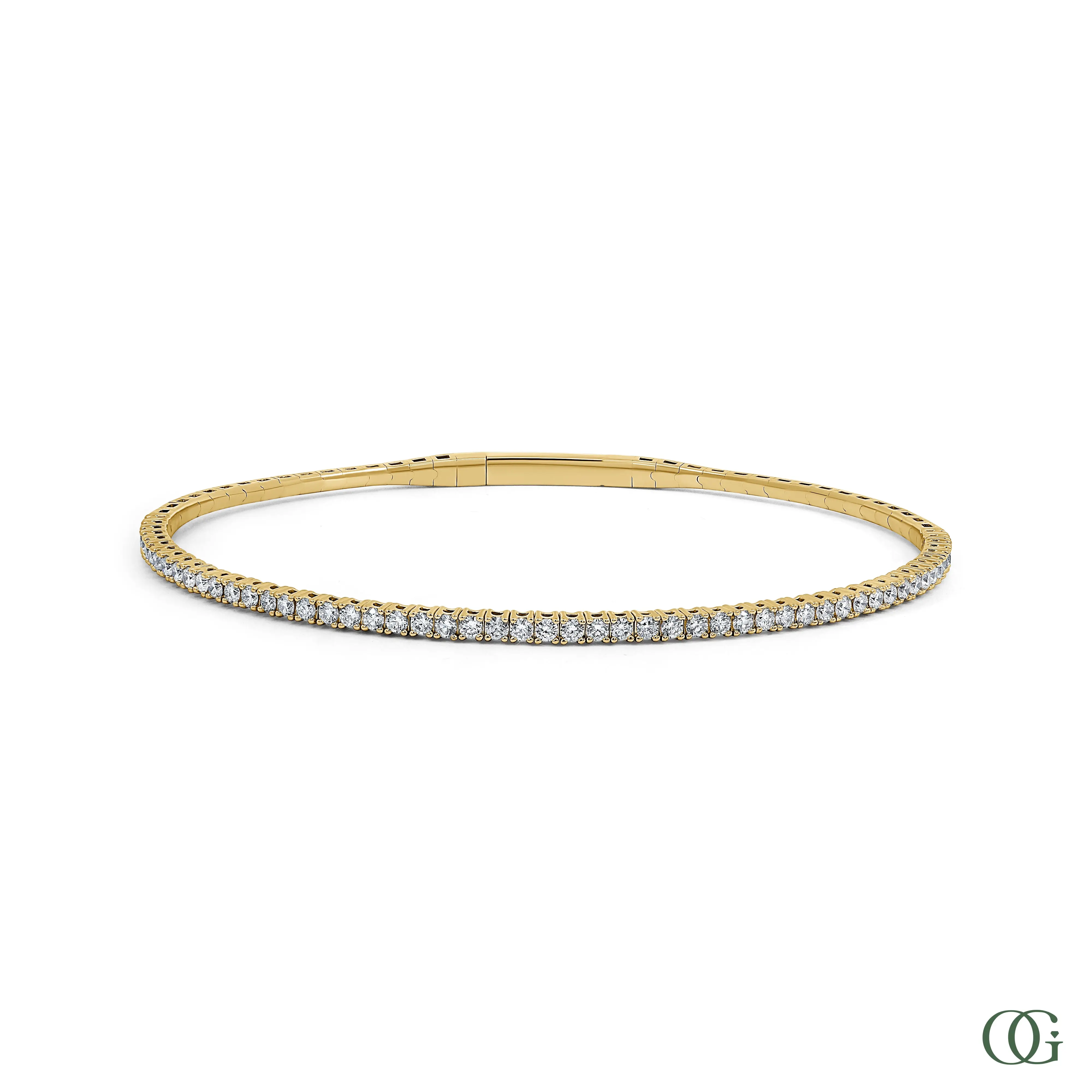 Dainty Luminous Diamond Bangle 1.45 CTW