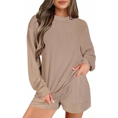 Grey Target Cotton Pajama Sets Auden Pajamas Target Ribbed TikTok Shop