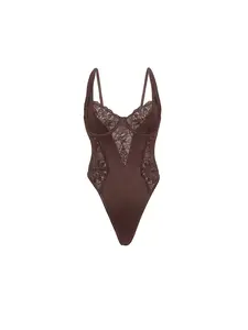 Adeline Satin & Lace Teddy