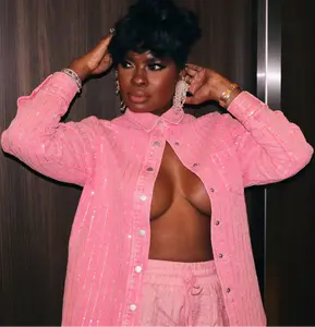 Sparkle Pink Denim Set