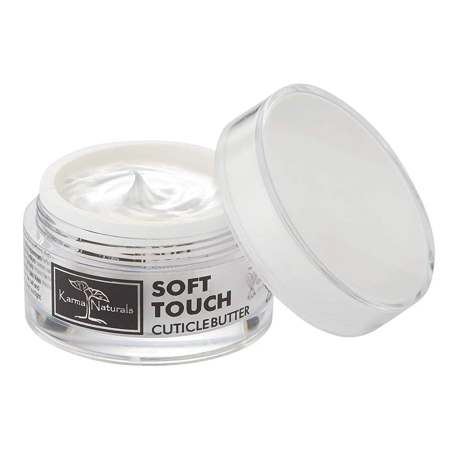 Karma Naturals Cuticle Butter Cream - Coconut & Vitamins Infused Moisturizer for Manicure, Nail Care, Deep Skin Nourishment & Nail Strengthening, Repair