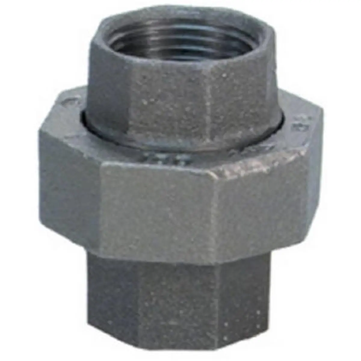 212 MAIN 1.5 in. Malleable Iron Black Pipe Fitting with Brass Seat, Ground Joint (Anvil International 8700163150)