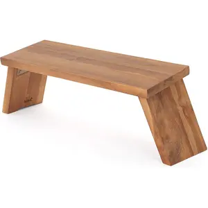 Teak Meditation Bench - Meditation Seat - Meditation Stool - Kneeling Meditation Chair - Portable Folding Meditation Bench - Seiza Yoga Meditation Bench - Prayer Bench (Teak) Belari