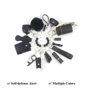 Diving Fabric Self-defense Alarm Keychain